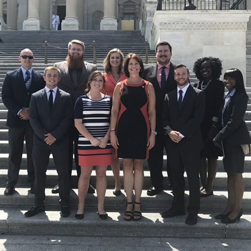 Students on the 2017 trip to D.C.